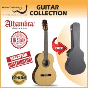 Alhambra 2C A Spruce | Classical Guitar | Solid Spruce Top, Mahogany B&S | Case (Made in Spain) - Image 1