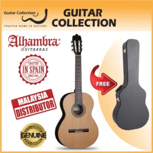 Alhambra 3 OP (Open Pore) | Classical Guitar | Solid Cedar Top, Mahogany B&S | Case (Made In Spain) - Image 1