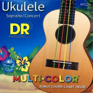 DR Strings UMCSC Multi-Colour Soprano / Concert Nylon Ukulele Strings - Image 2