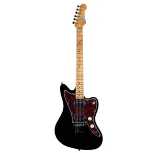 JET JJ350 BK Electric Guitar | HH Offset | Black - Image 2