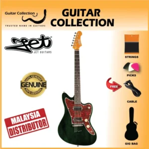JET JJ350 GR R Electric Guitar | HH Offset | Rosewood | Dark Green - Image 1