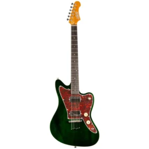 JET JJ350 GR R Electric Guitar | HH Offset | Rosewood | Dark Green - Image 2