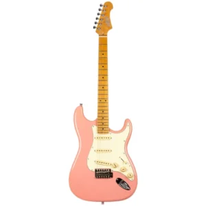 JET JS300 BGD Electric Guitar | SSS S-Style | Burgundy Pink - Image 2