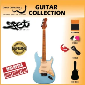 JET JS300 BL Electric Guitar | SSS S-Style | Sonic Blue - Image 1