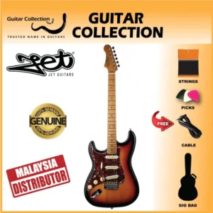 JET JS300 SB LH Lefthanded Electric Guitar | SSS S-Style | Sunburst - Image 1