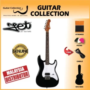 JET JS400 HT BK Electric Guitar | H S-Style | Black - Image 1