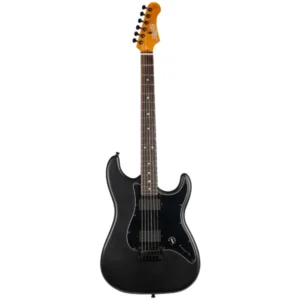 JET JS400 MBK R Electric Guitar | HH S-Style | Rosewood | Matte Black - Image 2