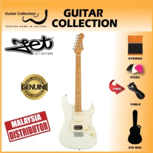 JET JS400 OW Electric Guitar | HSS S-Style | Olympic White - Image 1