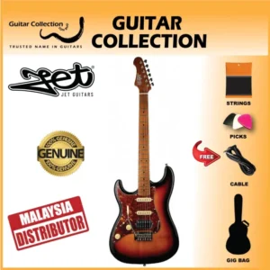 JET JS400 SB LH Lefthanded Electric Guitar | HSS S-Style | Sunburst - Image 1