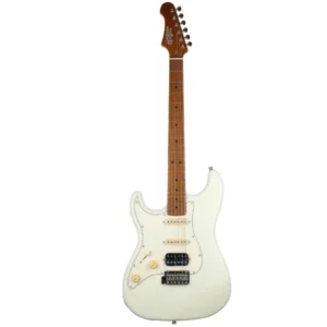 JET JS400 WH LH Lefthanded Electric Guitar | HSS S-Style | Olympic White - Image 2