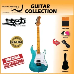 JET JS450 OBL Electric Guitar | HSS S-Style | Ocean Blue - Image 1