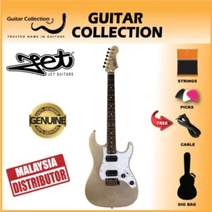 JET JS500 SLS Electric Guitar | HH Modern S-Style | Silver Sparkle - Image 1