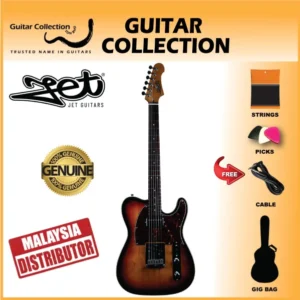 JET JT350 SB R Electric Guitar | SH T-Style | Rosewood | Sunburst - Image 1
