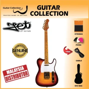 JET JT600 BS G Electric Guitar | HS Telecaster | Sunburst with Gold Hardware - Image 1