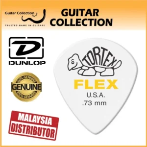 Jim Dunlop 466P073 Tortex Flex Jazz III XL Guitar Picks | 0.73mm (12 pcs/pack) - Image 1