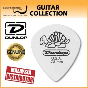 Jim Dunlop 478P073 Tortex White Jazz III Guitar Picks | 0.73mm (12 pcs/pack) - Image 1