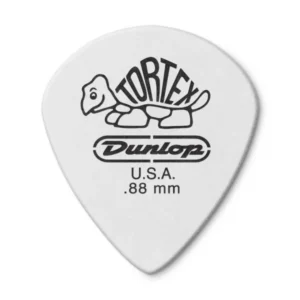 Jim Dunlop 478P088 Tortex White Jazz III Guitar Picks | 0.88mm (12 pcs/pack) - Image 2