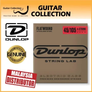 Jim Dunlop DBFS45105 Bass Guitar Strings | 4-String | Flatwound Stainless Steel | 045–105 - Image 1