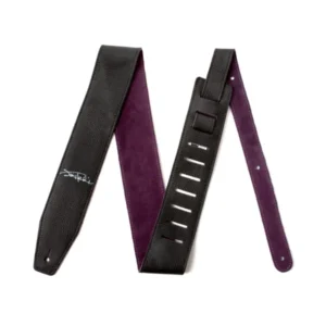 Jim Dunlop JH20 Jimi Hendrix Signature Leather Guitar Strap | Black / Purple (Length: Min 39" / Max 66") - Image 2