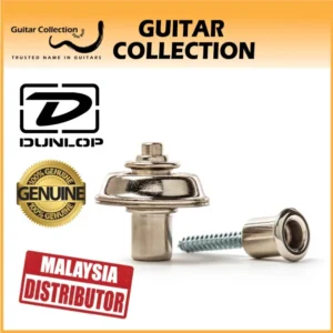 Jim Dunlop SLS1401N Straplok Flush Mount Strap Lock / Strap Retainer Set | Nickel - Image 1