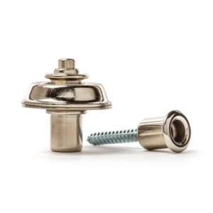 Jim Dunlop SLS1401N Straplok Flush Mount Strap Lock / Strap Retainer Set | Nickel - Image 2