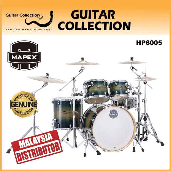 Mapex ARMORY AR529SET+HP6005 | 5-Piece Drum Set & 5-Piece Hardware, Without Cymbals & Throne | Rainforest Burst - Image 1