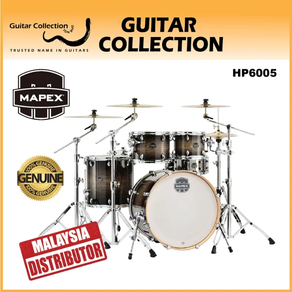 Mapex ARMORY AR529STK+HP6005 | 5-Piece Drum Set & 5-Piece Hardware, Without Cymbals & Throne | Black Dawn - Image 1