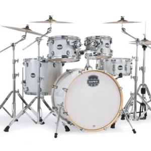Mapex MARS Birch MA529SFDT+HP2005T | 5-Piece Drum Set & 5-Piece Hardware With Throne, w/o Cymbals | Diamond Sparkle - Image 2