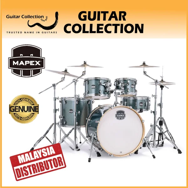 Mapex MARS Birch MA529SFMI | 5-Piece Drum Set without Hardware, Cymbals & Throne | Twilight Sparkle - Image 1