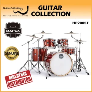 Mapex MARS Birch MA529SFOR+HP2005T | 5-Piece Drum Set & 5-Piece Hardware With Throne, w/o Cymbals | Blood Orange Sparkle - Image 1
