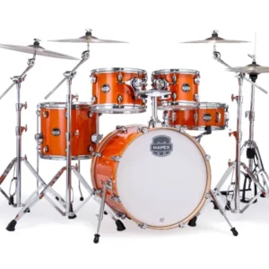 Mapex MARS Maple MM529SFOG | 5-Piece Drum Set without Hardware, Cymbals & Throne | Glossy Amber - Image 2