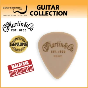 Martin 18A0119 Luxe by Martin Apex Guitar Pick | 1.0mm | Satin Polymer Pick | Tin & Pouch ( 1 pcs / Tin ) - Image 1