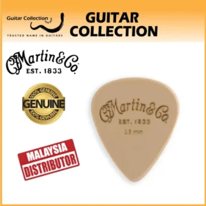 Martin 18A0120 Luxe by Martin Apex Guitar Pick | 1.5mm | Satin Polymer Pick | Tin & Pouch ( 1 pcs / Tin ) - Image 1