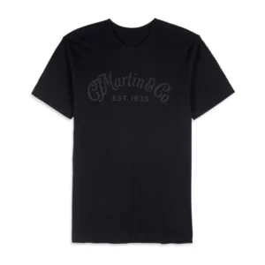 Martin 18CM0215 Tone on Tone Logo T-Shirt | Black ( Size M-2XL ) - Image 1