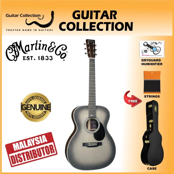 Martin OMJM John Mayer 20th Anniversary | OM Acoustic-Electric Guitar | Solid Spruce Top, Rosewood B&S | Fishman | Case - Image 1