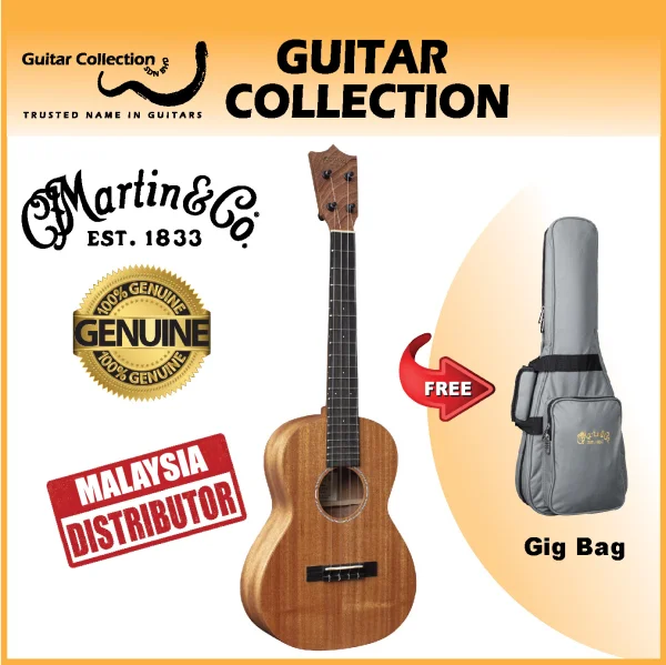 Martin T1K Uke FSC | 26" Tenor Ukulele | Full Solid Hawaiian Koa | Gig Bag - Image 1