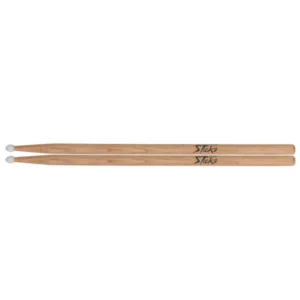 On Stage AHN5A+DG600 Drum Sticks & Drum Gel | 5A | American Hickory Wood | Nylon Tip (1 pair) - Image 2