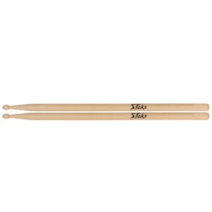 On Stage AHW7A+DG600 Drum Sticks & Drum Gel | 7A | American Hickory Wood | Wood Tip (1 pair) - Image 2