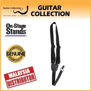 On Stage GSA70B Ukulele Strap | Black - Image 1