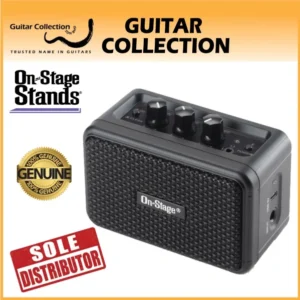 On Stage TGA01 Travel Electric Guitar Amp | Bluetooth | USB Rechargable Built-in Battery (2 x 1.75" Speaker) - Image 1