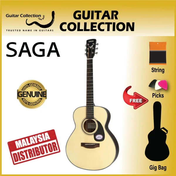SAGA GS600 | 600 Series | Travel Acoustic Guitar - Image 1