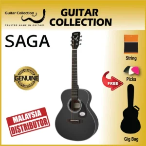 SAGA GS600BK | 600 Series | Travel Acoustic Guitar - Image 1