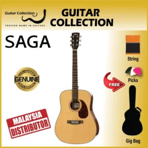 SAGA SF830 | 830 Series | Dreadnought Acoustic Guitar - Image 1