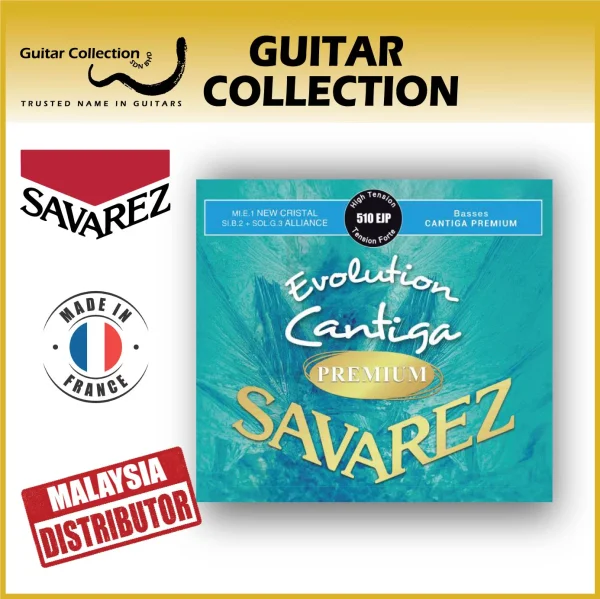 Savarez 510EJP Evolution Cantiga Premium Hard / High Tension Classical Guitar Strings (Made in France) - Image 1
