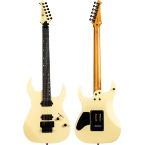 SPIRA S-420 AWH Electric Guitar | 420 Series | HH Modern Double Cutaway | Locking Tremolo | Alpine White - Image 2