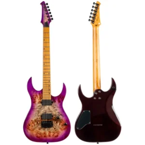 SPIRA S-450 TPP Electric Guitar | 450 Series | HH Modern Double Cutaway | Transparent Purple - Image 2