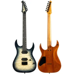 SPIRA S-500 QGY E Electric Guitar | 500 Series | HH Modern Double Cutaway | Transparent Grey - Image 2