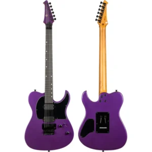 SPIRA T-420 PP Electric Guitar | 420 Series | HH Modern Single Cutaway | Locking Tremolo | Metallic Purple - Image 2