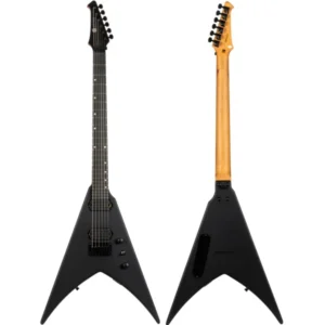 SPIRA V-400 MBK Electric Guitar | 400 Series | HH Modern V-Style | Matte Black - Image 2