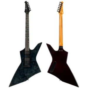 SPIRA X-500 TBK E Electric Guitar | 500 Series | HH Modern X-Style | Transparent Black - Image 2